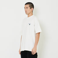 Men Embroidery Oversized Tee - Off White - SM2407116A