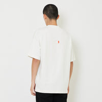 Men Embroidery Oversized Tee - Off White - SM2407116A