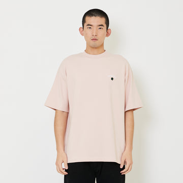 Men Embroidery Oversized Tee - Pink - SM2407116C