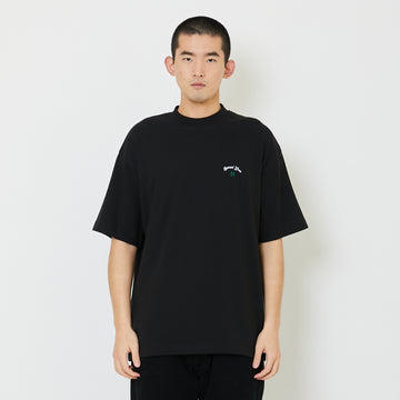 Men Embroidery Oversized Tee - Black - SM2407116D