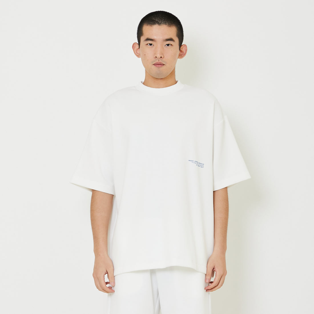 Men Printed Oversized Tee - Off White - SM2407117A