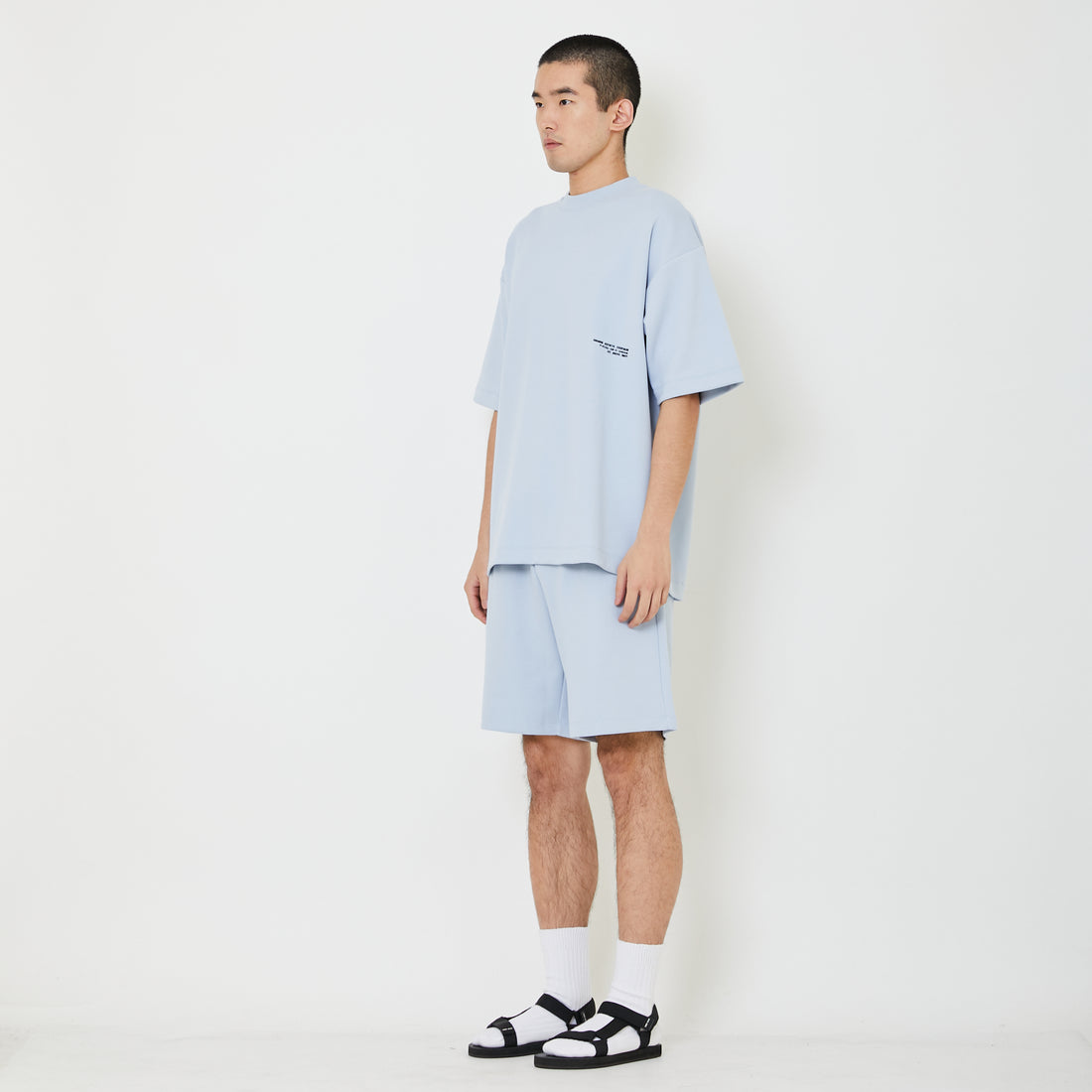 Men Sweat-Shorts - Light Blue - SM2407118B