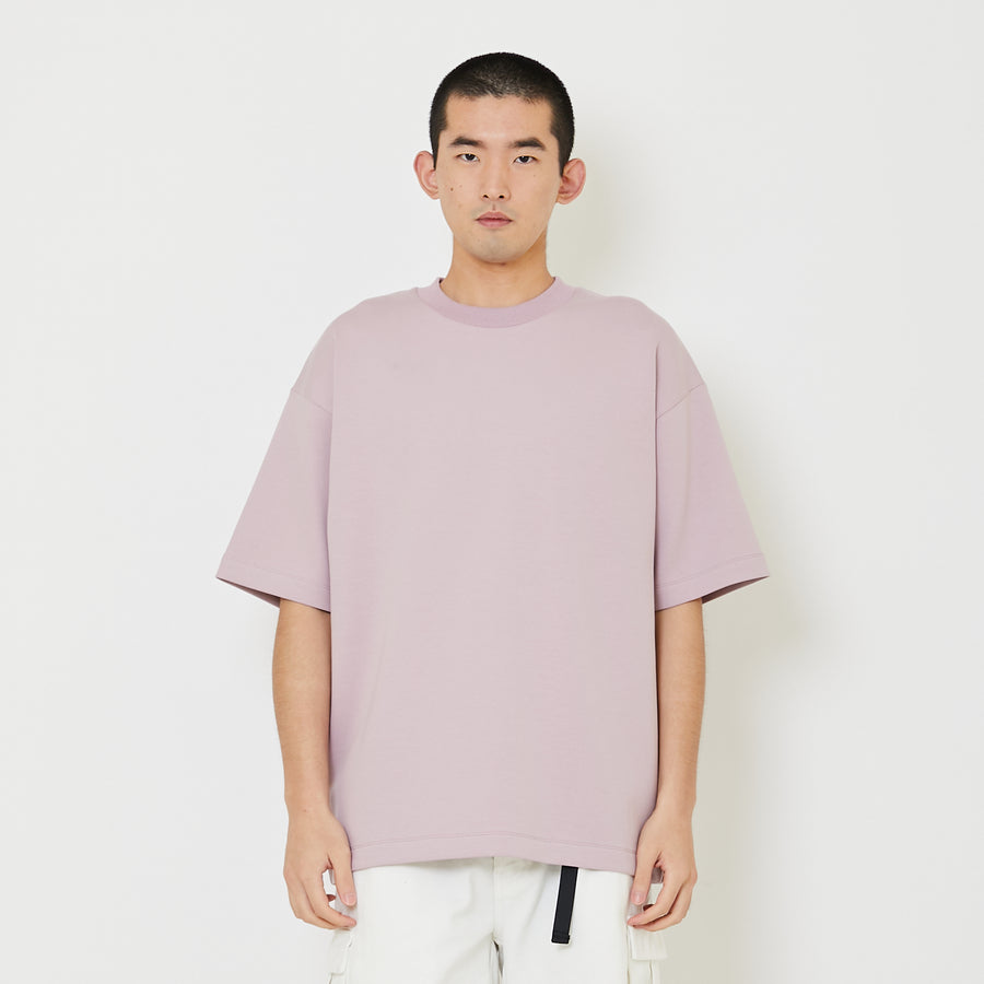 Men Oversized Neoprene Top - Dusty Purple - SM2407119B