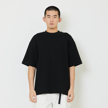 Men Oversized Neoprene Top - Black - SM2407119D