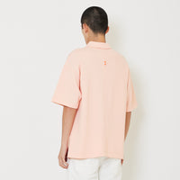 Mens Oversized Polo Tee - Pink - SM2407121B