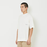 Men Printed Oversized Tee - Off White - SM2407123A