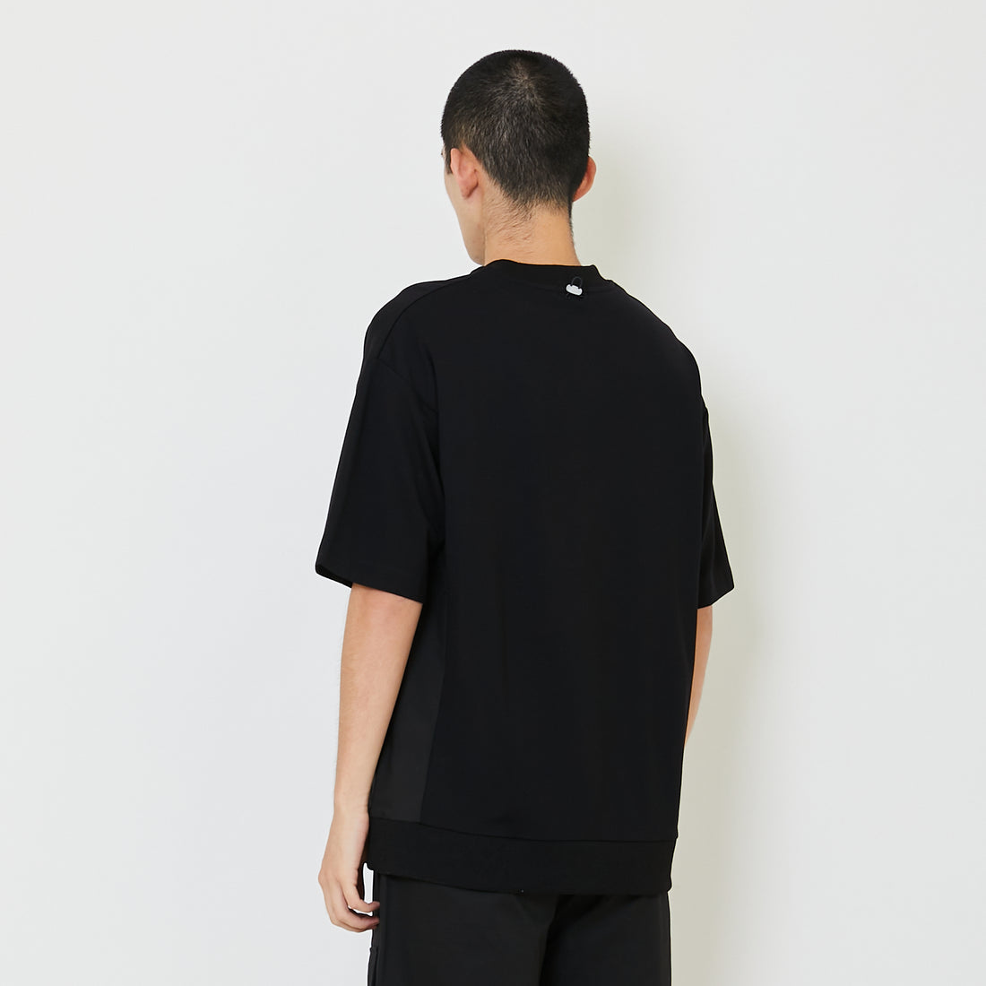 Men Printed Oversized Tee - Black - SM2407123C