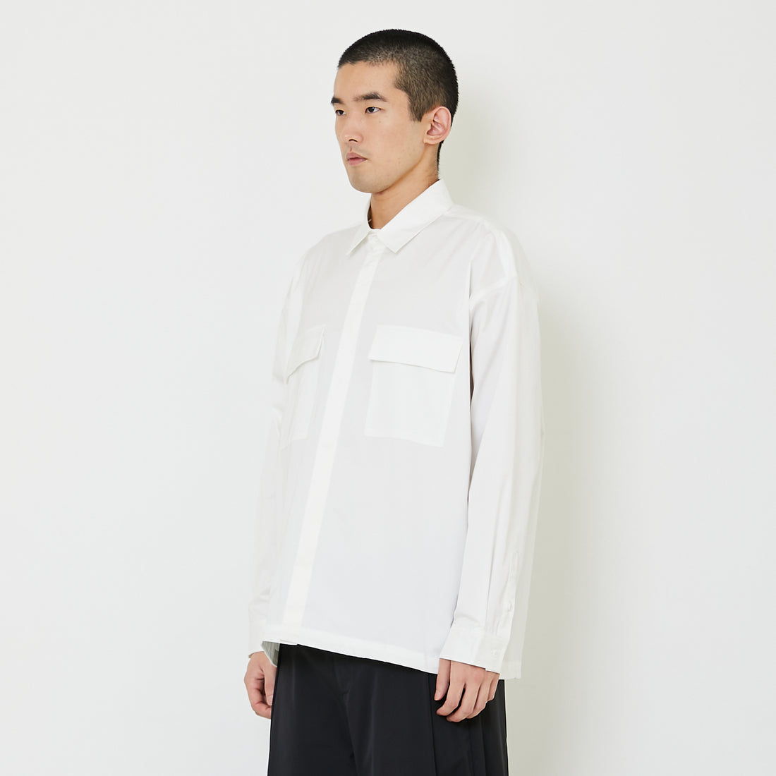 Men Oversized Shirt - Off White - SM2407127A