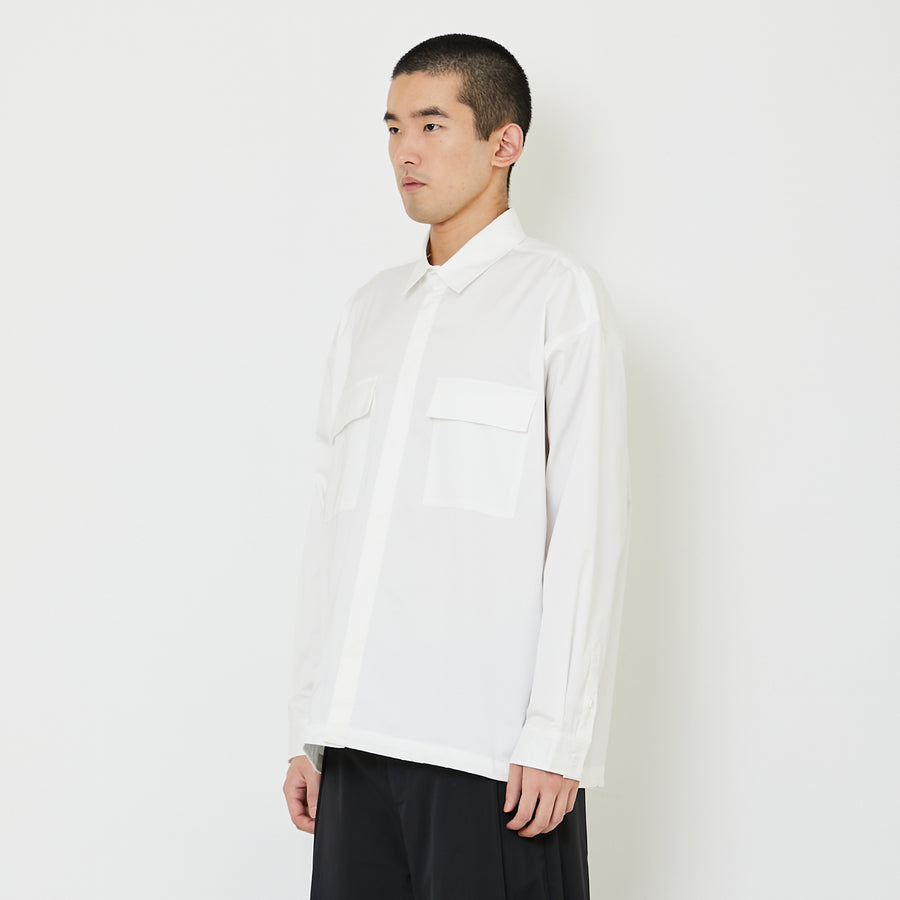 Men Oversized Shirt - Off White - SM2407127A