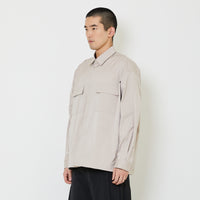 Men Oversized Shirt - Dk Khaki - SM2407127B