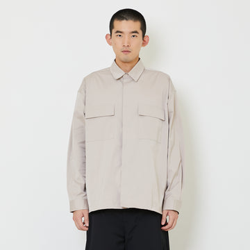 Men Oversized Shirt - Dk Khaki - SM2407127B