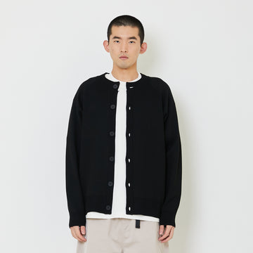 Men Oversized Cardigan - Black - SM2407128C