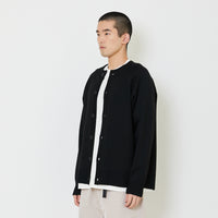 Men Oversized Cardigan - Black - SM2407128C