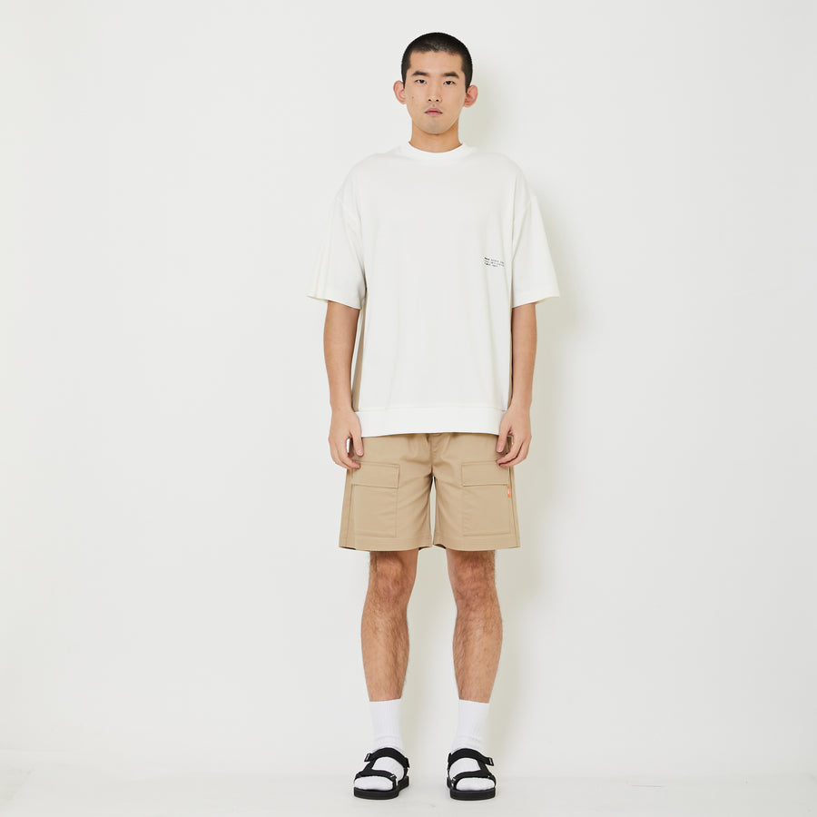 Men Twill Shorts - Dk Khaki - SM2407130A