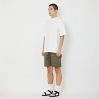 Men Twill Shorts - Olive - SM2407130B