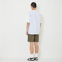 Men Twill Shorts - Olive - SM2407130B