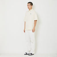 Men Straight Cut Long Jeans With Belt - Off White - SM2407131A