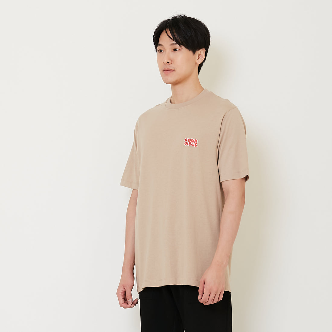 Men Graphic Tee - Dk Khaki - SM2407176C