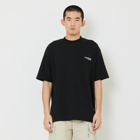 Men Printed Oversized Tee - Black - SM2408134D