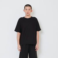 Men Oversized Waffle Top - Black - SM2408137D