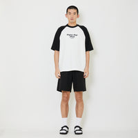 Men Waffle Knit Shorts - Black - SM2408138D