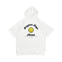 Men Printed Oversized Hoodie - Off White - SM2408140A