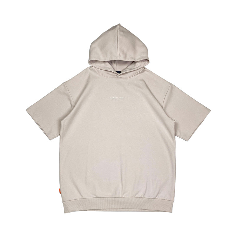 Men Printed Oversized Hoodie - Sand - SM2408140B