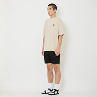 Men Twill Board Shorts - Black - SM2408142C