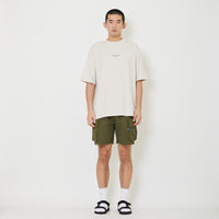 Men Nylon Cargo Shorts - Army Green - SM2408143B