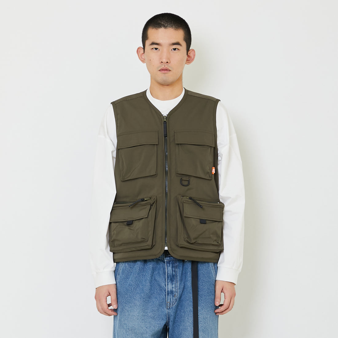 Men Vest Top - Army Green - SM2408144A