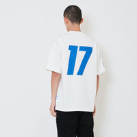 Men Printed Oversized Jersey Tee - Off White - SM2408150A