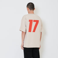 Men Printed Oversized Jersey Tee - Light Khaki - SM2408150C