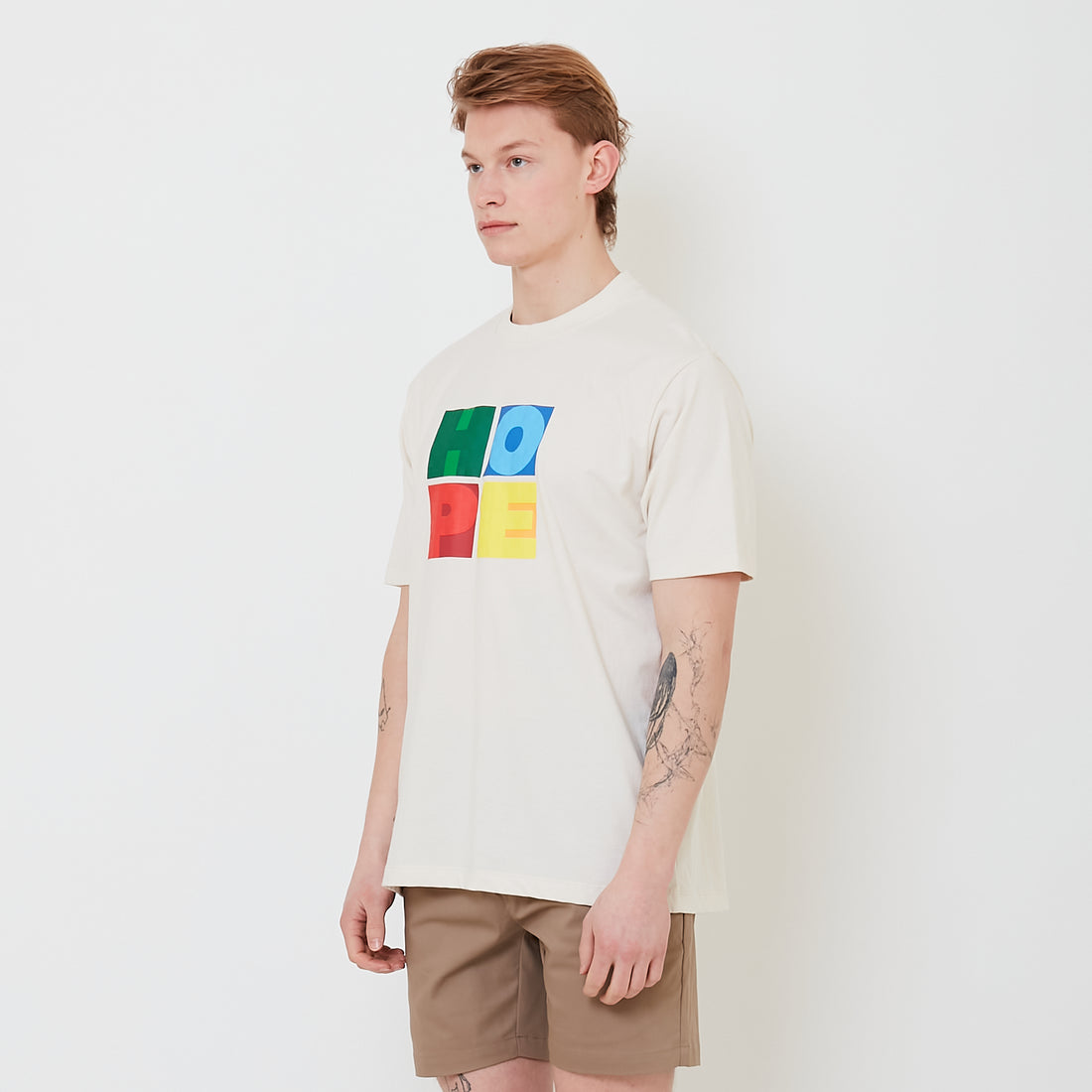 Men Graphic Tee - Ivory - SM2408178A