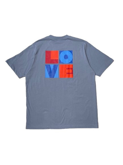 Men Graphic Tee - Dusty Blue - SM2408178B