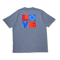 Men Graphic Tee - Dusty Blue - SM2408178B