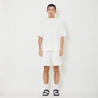 Men Oversized Pique Top - Off White - SM2409155A