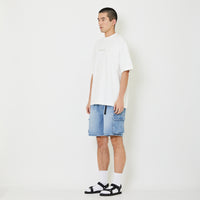 Men Printed Oversized Tee - Off White - SM2409158A