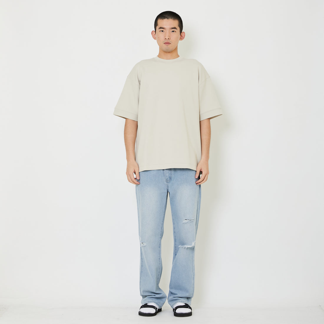 Men Oversized Neoprene Top - SM2409160