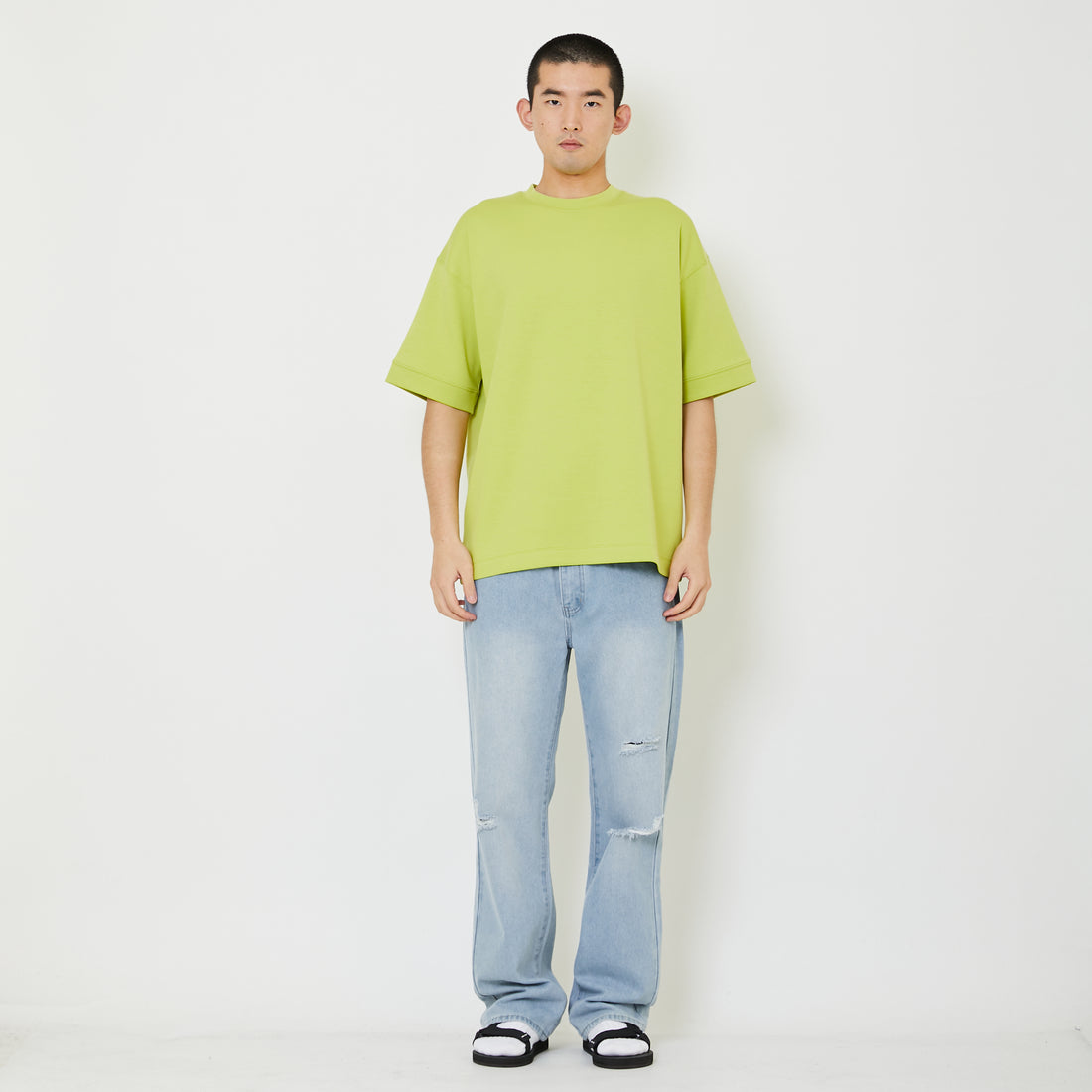 Men Oversized Neoprene Top - SM2409160