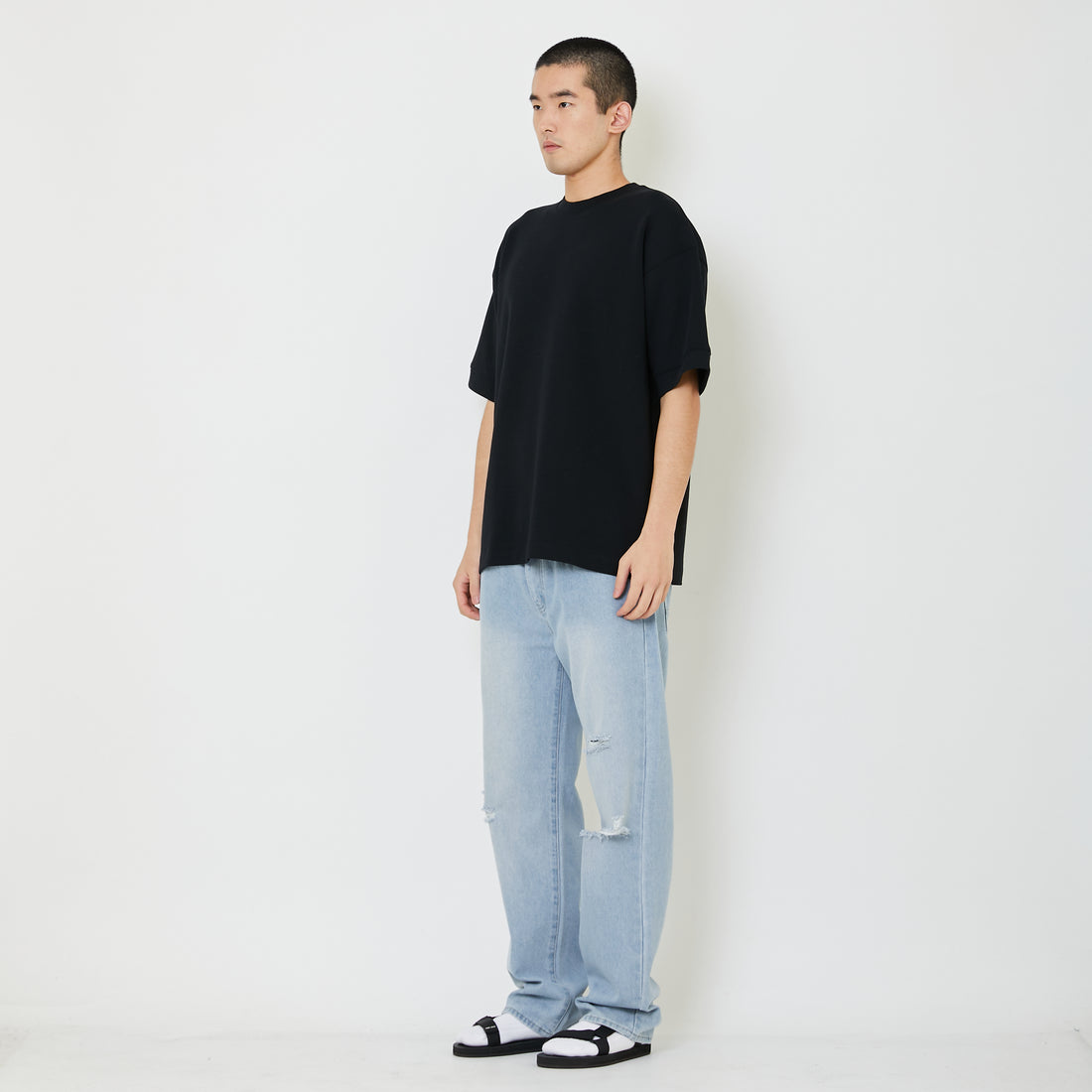 Men Oversized Neoprene Top - SM2409160