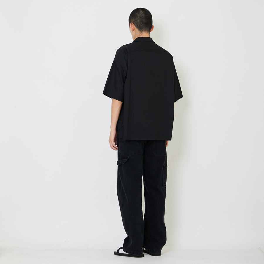 Men Oversized Shirt - Black - SM2409164B