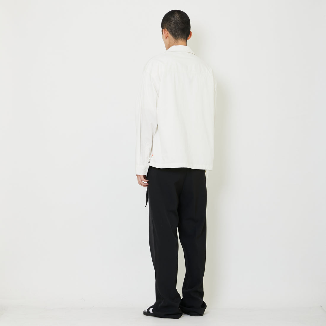 Men Oversized Shirt - Off White - SM2409165A