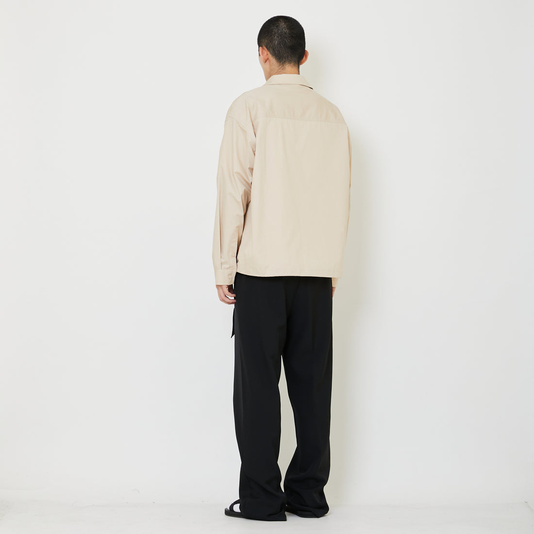 Men Oversized Shirt - Khaki - SM2409165B