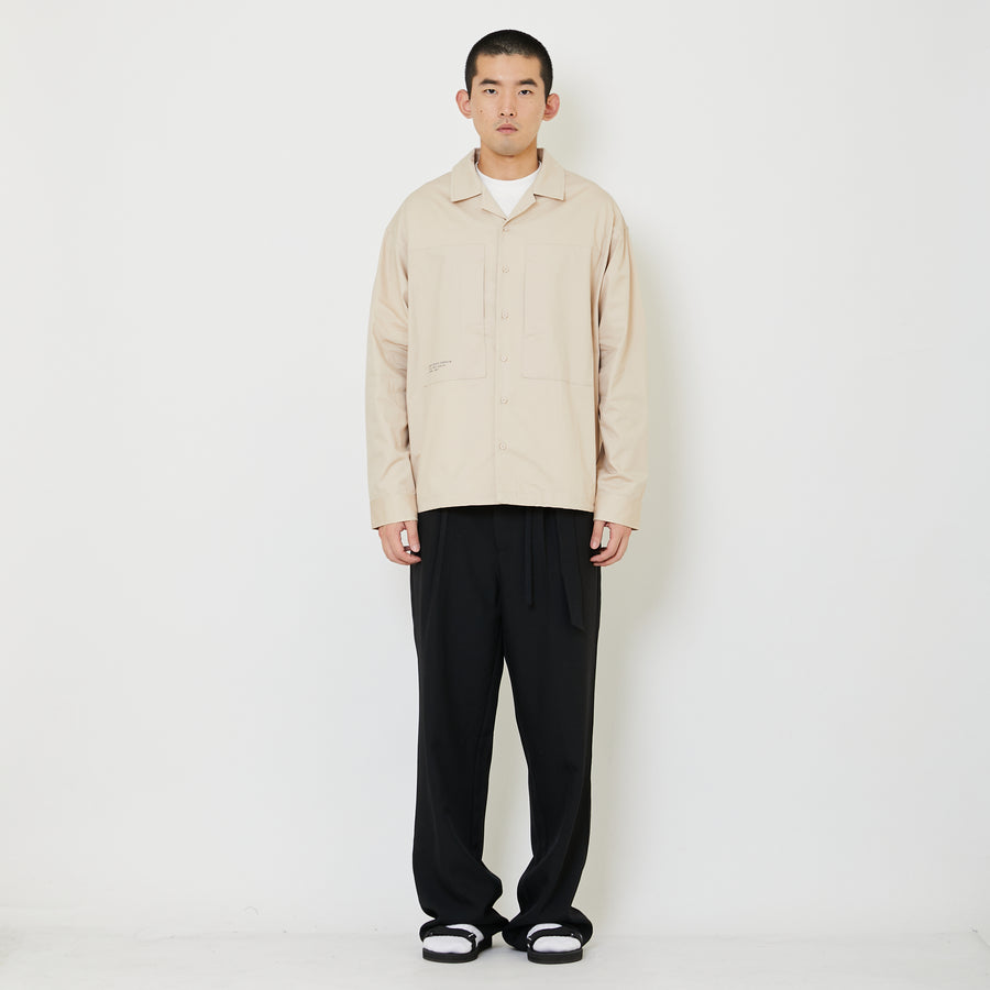 Men Oversized Shirt - Khaki - SM2409165B