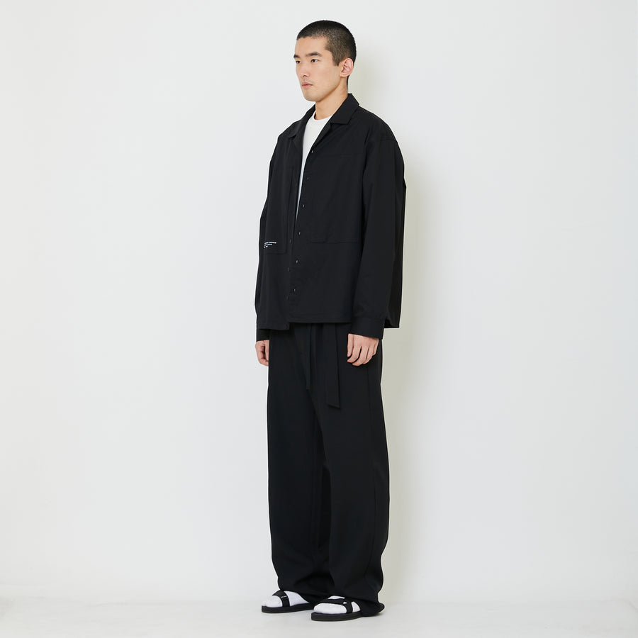 Men Oversized Shirt - Black - SM2409165C