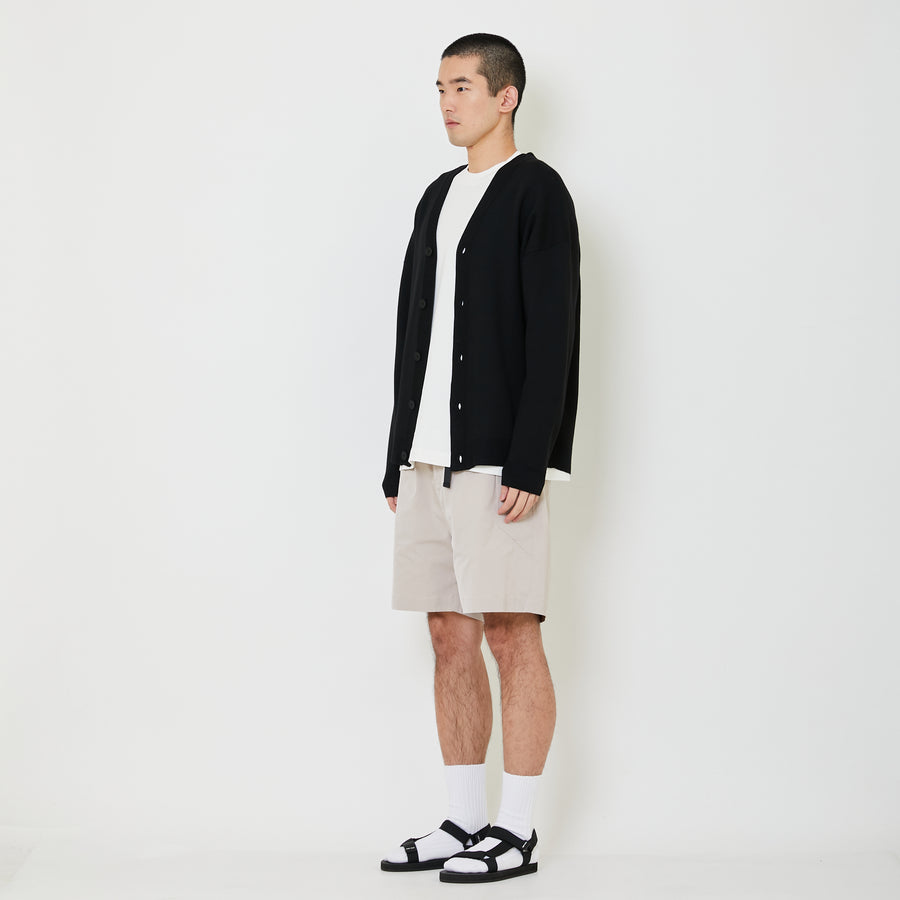 Men Oversized Cardigan - Black - SM2409166B