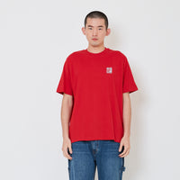 Men Graphic Tee - Dark Red - SM2410182B