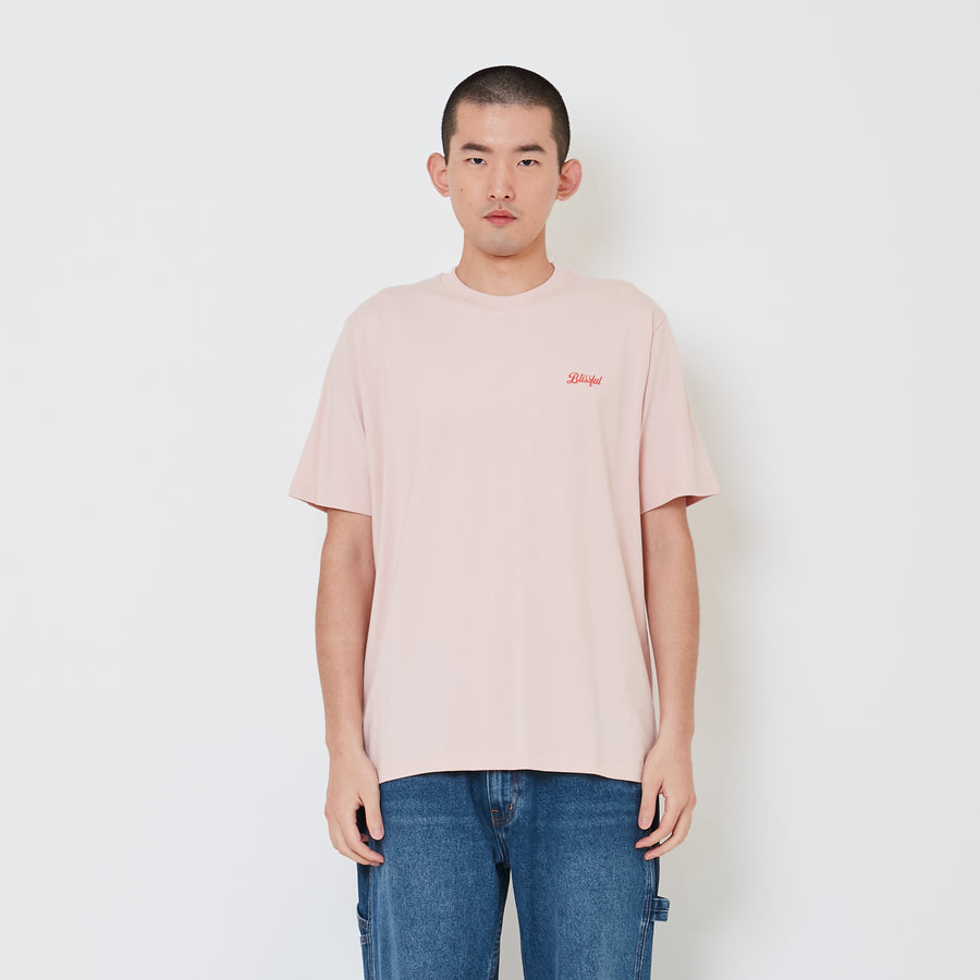 Men Graphic Tee - Pink - SM2410183B