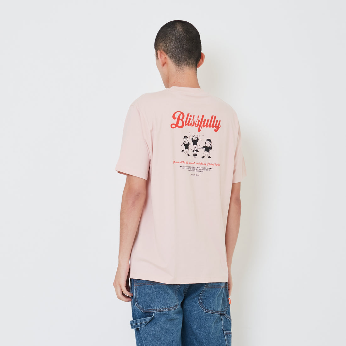 Men Graphic Tee - Pink - SM2410183B