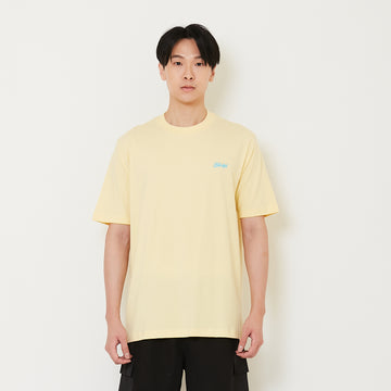 Men Graphic Tee - Light Yellow - SM2410183C